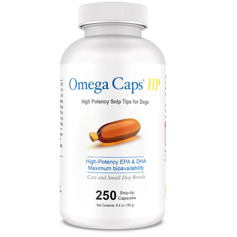 Omega-Caps HP Snip Tips for Cats & Smaller Dogs (250 Capsules)