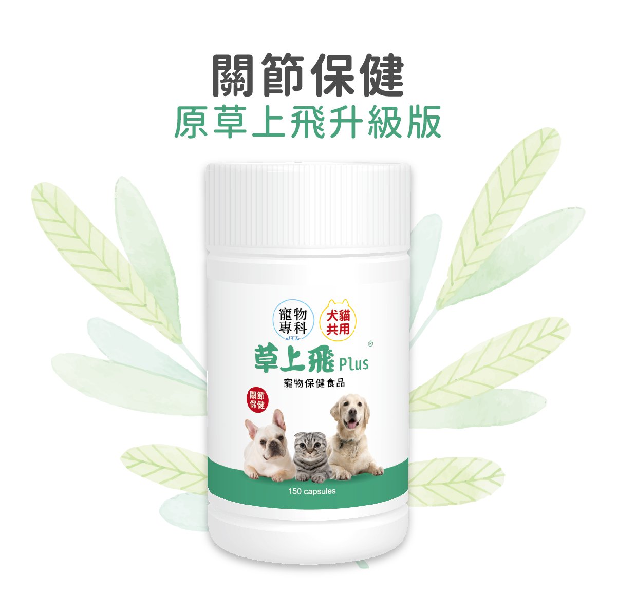 寵物關節專用草上飛plus 150顆瓶裝