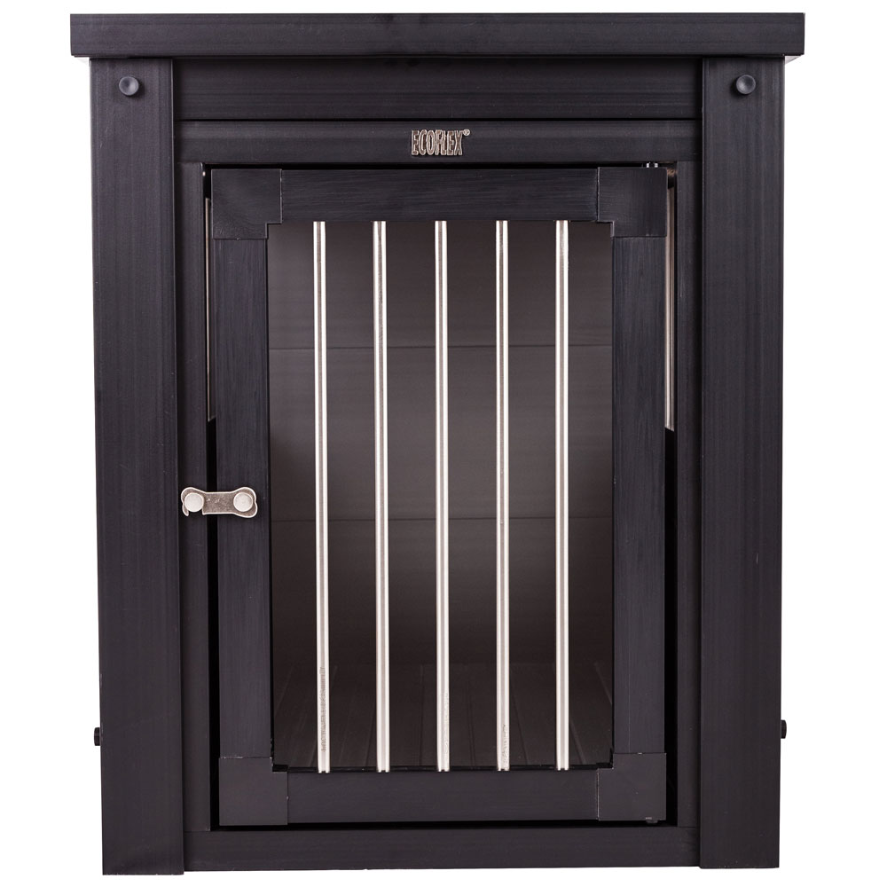 New Age Pet InnPlace Single Door Furniture Style Dog Crate & End Table Espresso - Medium (29.50" L x 21.10" W x 25.20" H)