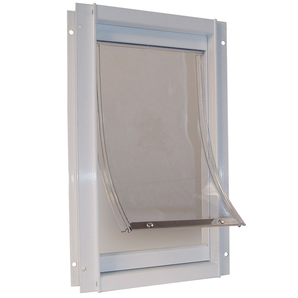 Ideal Pet Deluxe Aluminum Pet Door White - Medium