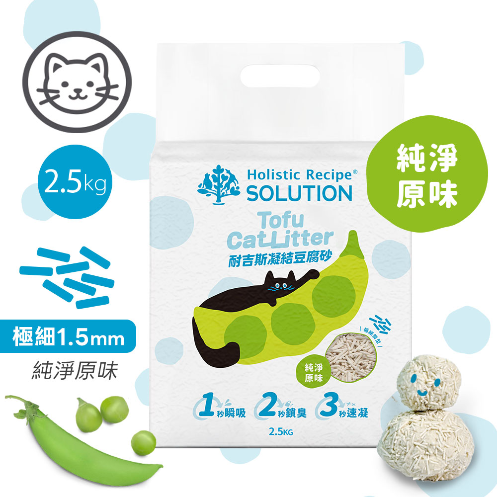 【耐吉斯】條型豆腐砂-純淨原味 2.5公斤(貓砂)(6包/箱)
