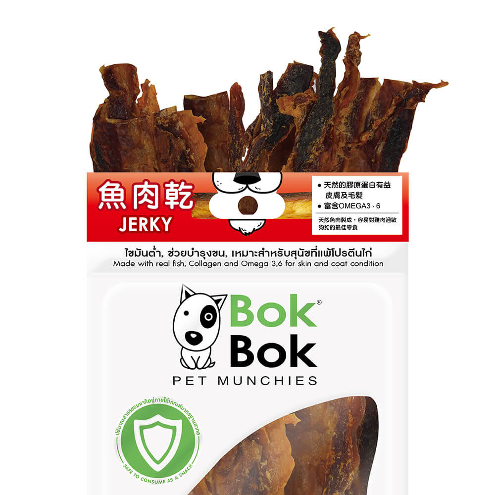 【鮮吃魚 BokBok】- 魚肉乾50g | 全齡犬適用