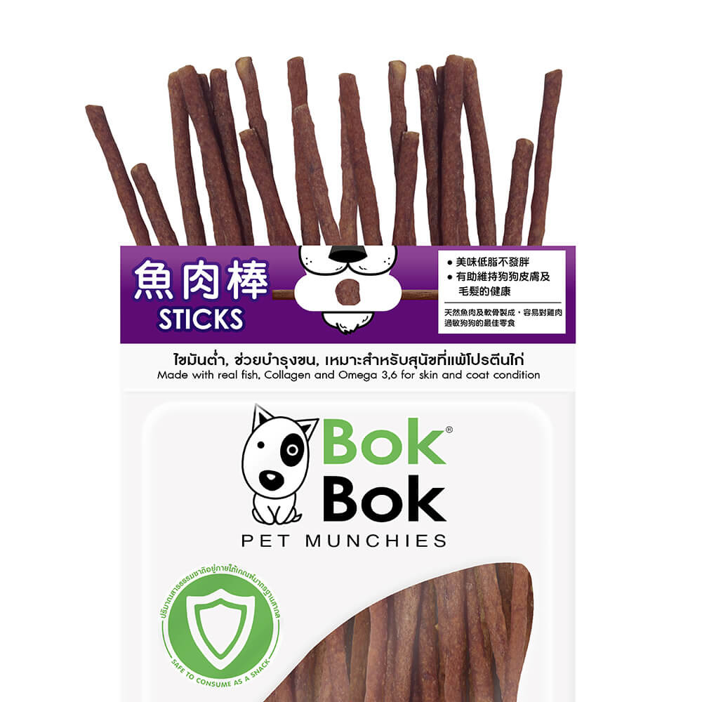 BokBok鮮吃魚-魚肉棒50g (狗)