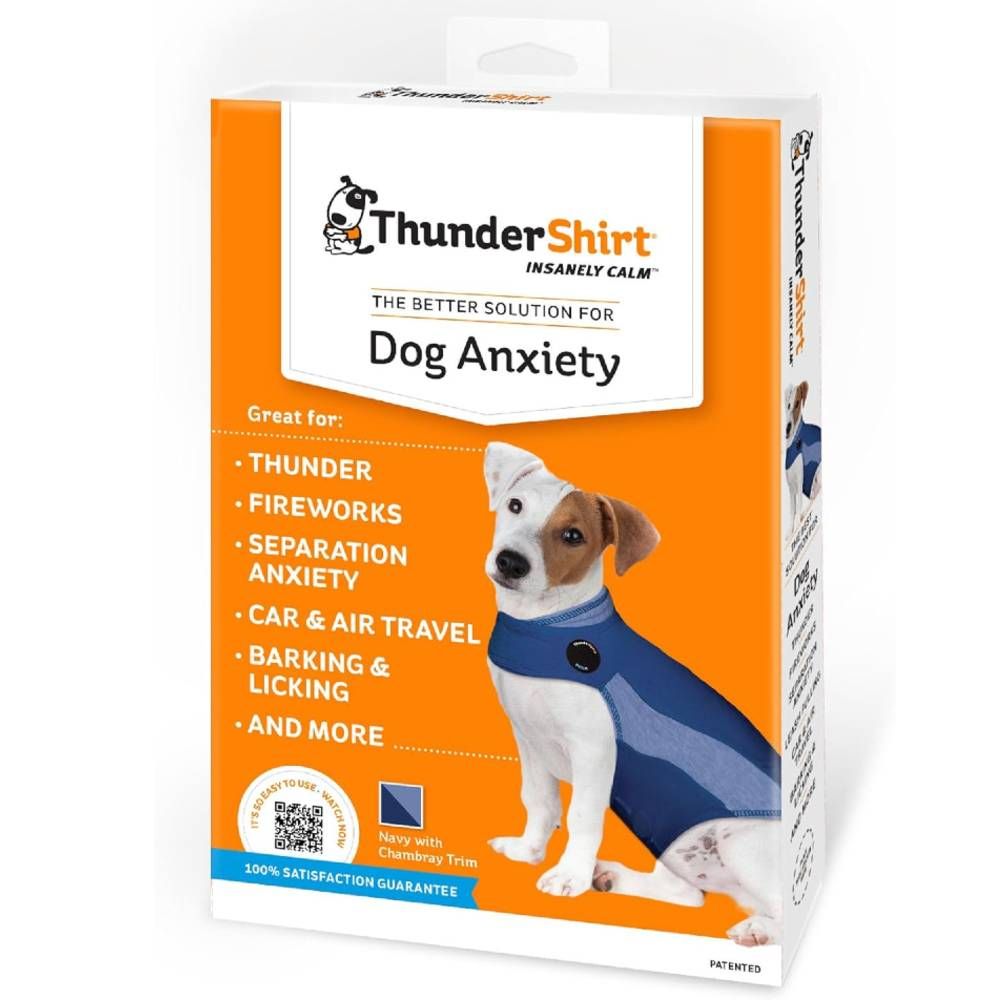 ThunderShirt Dog Anxiety Solution - Blue Polo (SMALL)