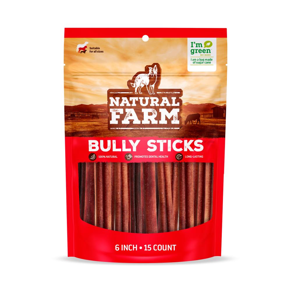 NF DOG BULLY STICK ODOR FREE 6" 15CT TREAT